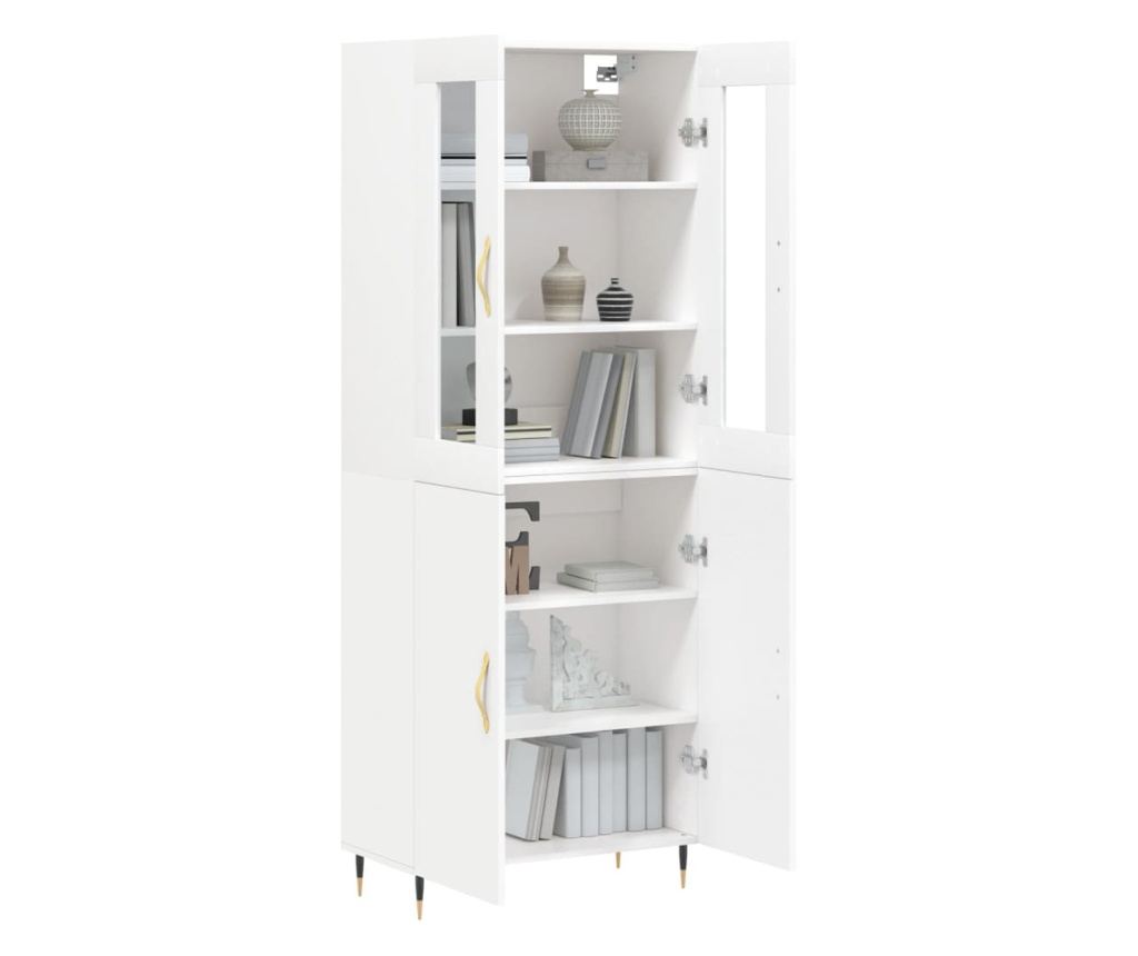 Visoka ormar, bijela, 69,5x34x180 cm, kompozitno drvo - 3