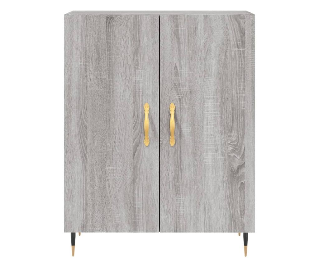 Visoka ormar, siva sonoma, 69,5x34x180 cm, kompozitno drvo - 8