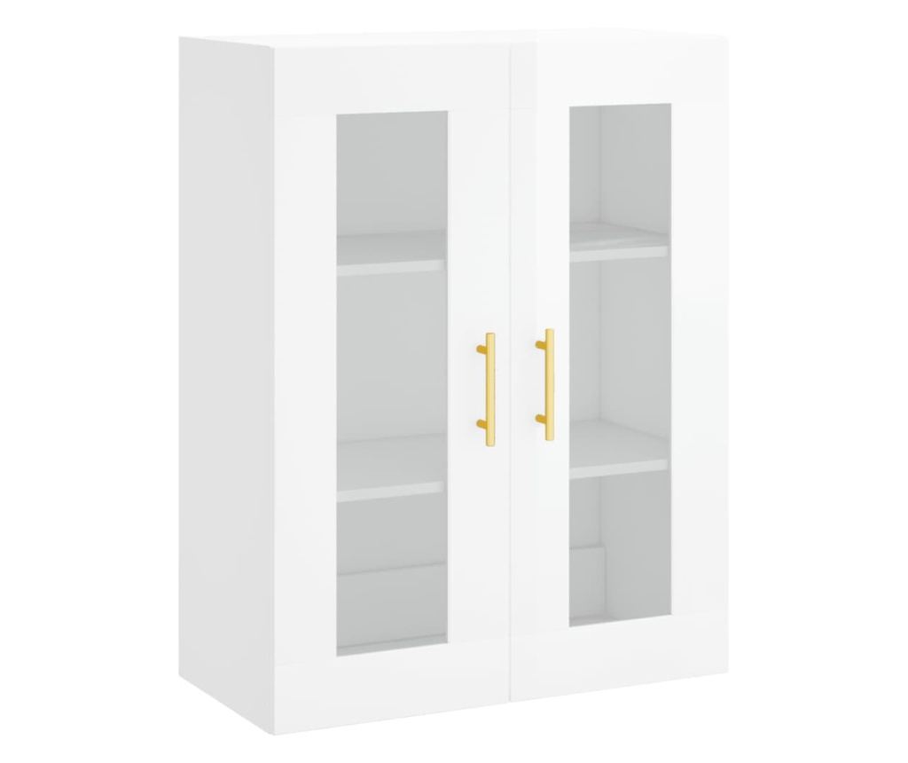 Visoka ormar, bijela visokog sjaja, 69,5x34x180 cm, kompozitno drvo - 5