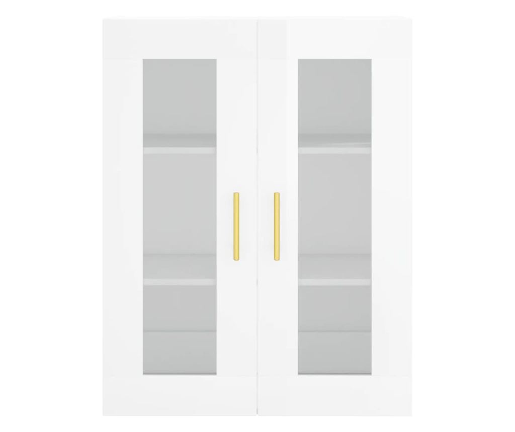 Visoka ormar, bijela visokog sjaja, 69,5x34x180 cm, kompozitno drvo - 6