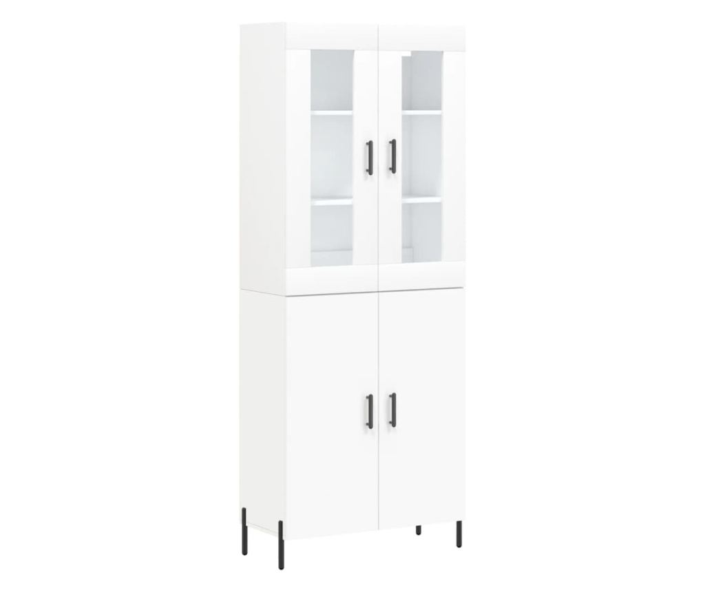 Visoki ormar, bijela, 69,5x34x180 cm, konstruirano drvo - 2
