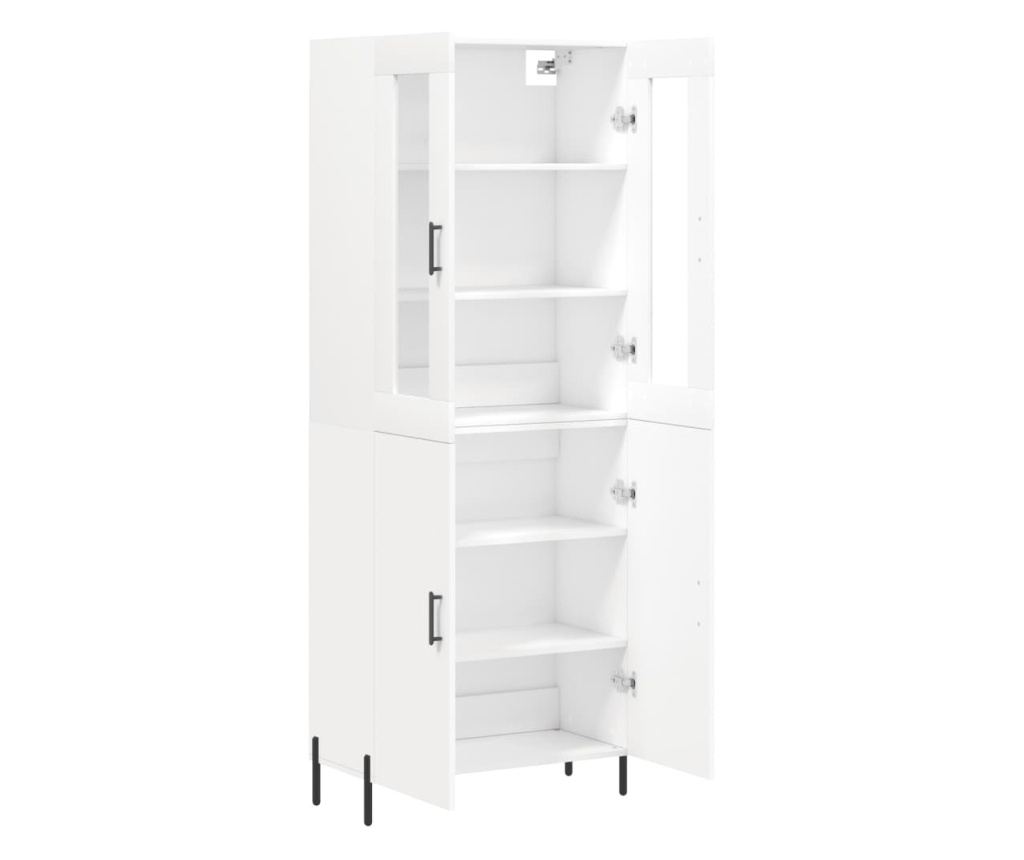 Visoki ormar, bijela, 69,5x34x180 cm, konstruirano drvo - 4