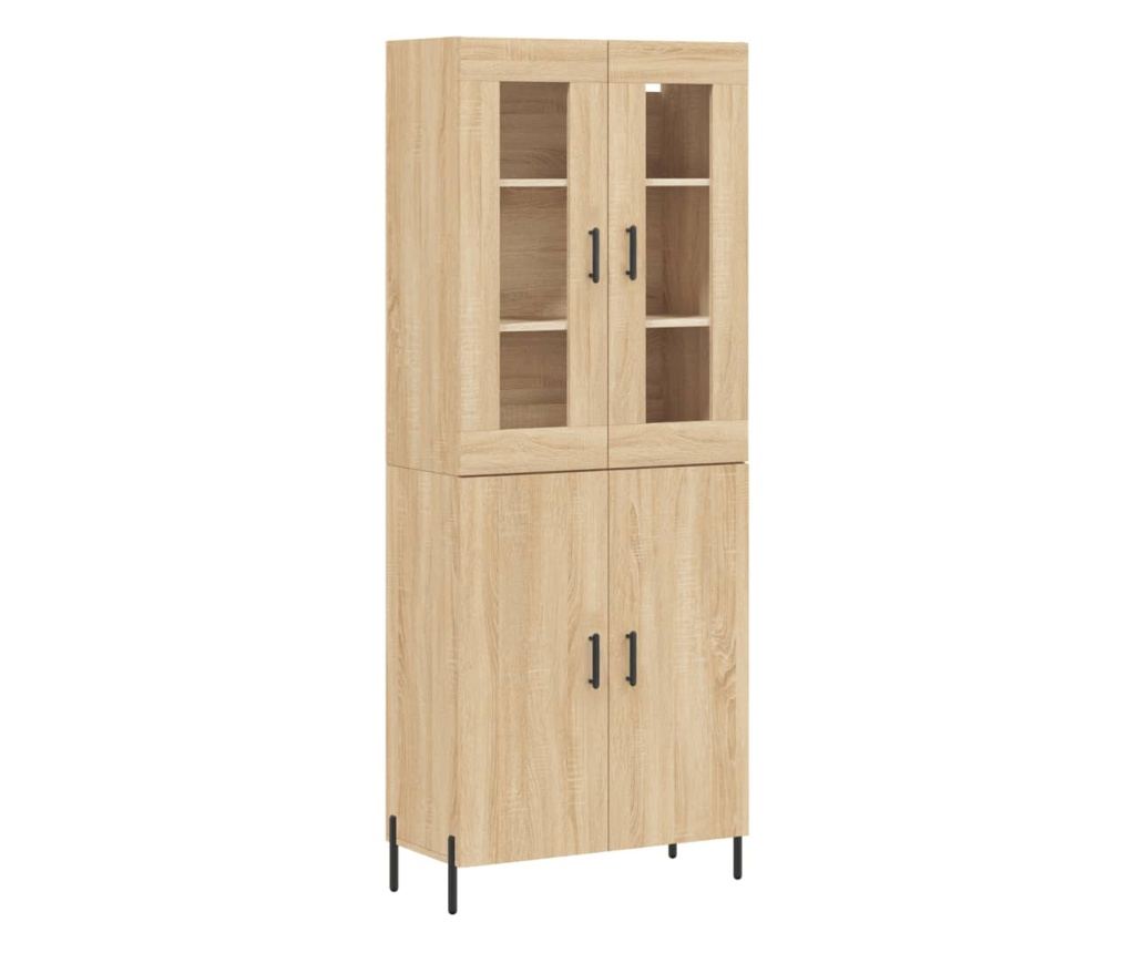 Visoka ormar, hrast sonoma, 69,5x34x180 cm, kompozitno drvo - 2