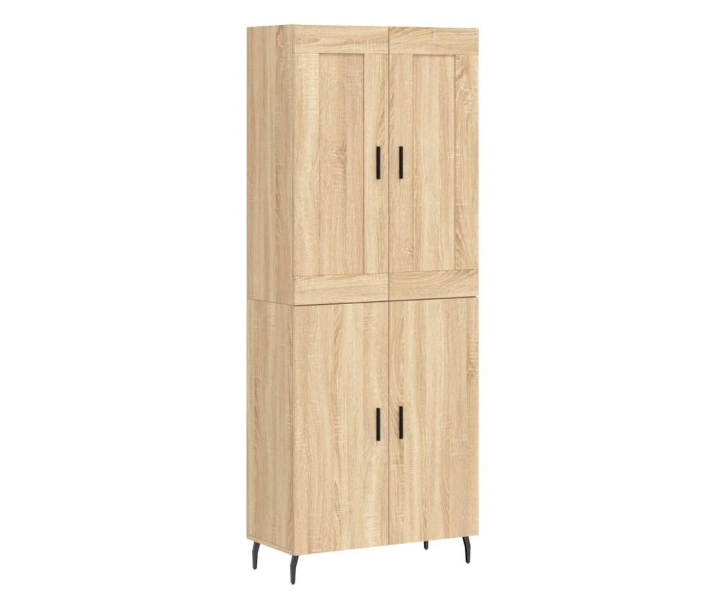 Visoki ormarić, sonoma hrast, 69,5x34x180 cm, kompozitno drvo - 2