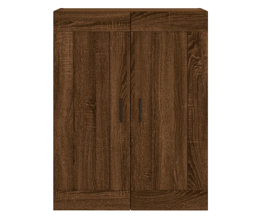 Visoki ormar, smeđi hrast, 69,5x34x180 cm, konstruirano drvo - 6