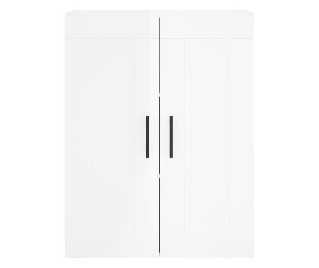Visoka ormar, bijela visokog sjaja, 69,5x34x180 cm, kompozitno drvo - 6