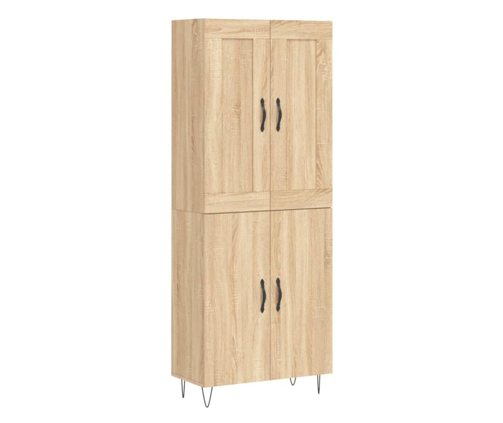 Visoka ormar, hrast sonoma, 69,5x34x180 cm, kompozitno drvo - 2