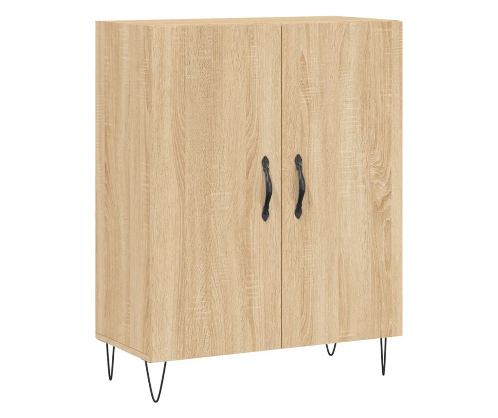 Visoka ormar, hrast sonoma, 69,5x34x180 cm, kompozitno drvo - 7