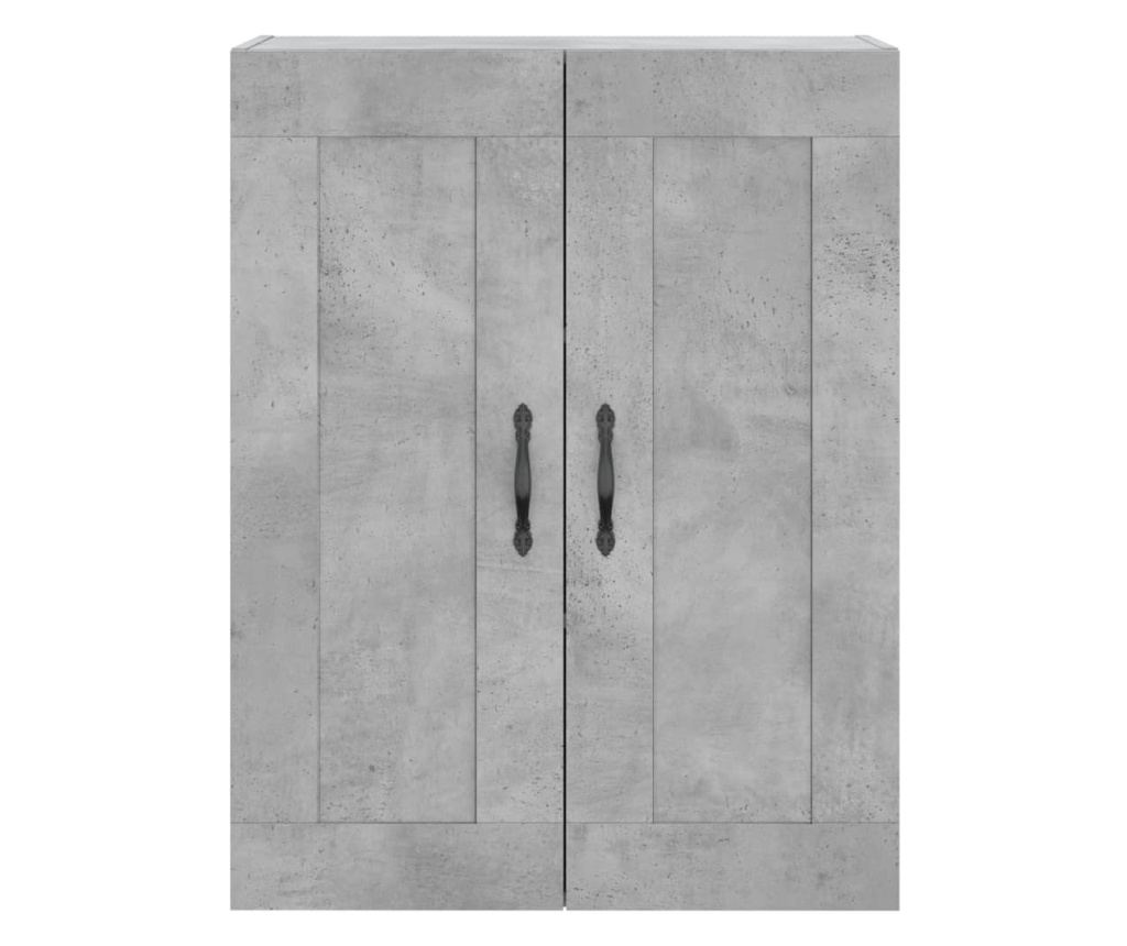 Visoka ormar, siva beton, 69,5x34x180, kompozitno drvo - 6