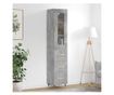 Visoka ormar, siva beton, 34,5x34x180 cm, obrađeno drvo thumbnail 1