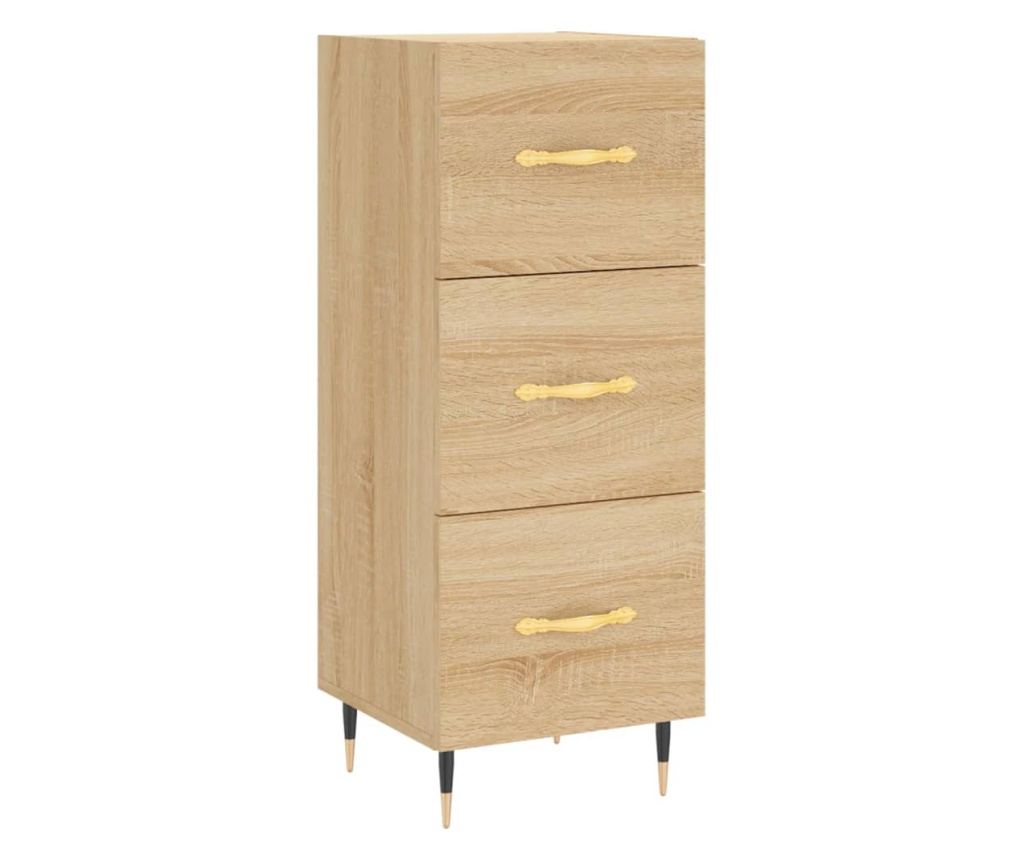 Visoka ormar, hrast sonoma, 34,5x34x180 cm, obrađeno drvo - 5