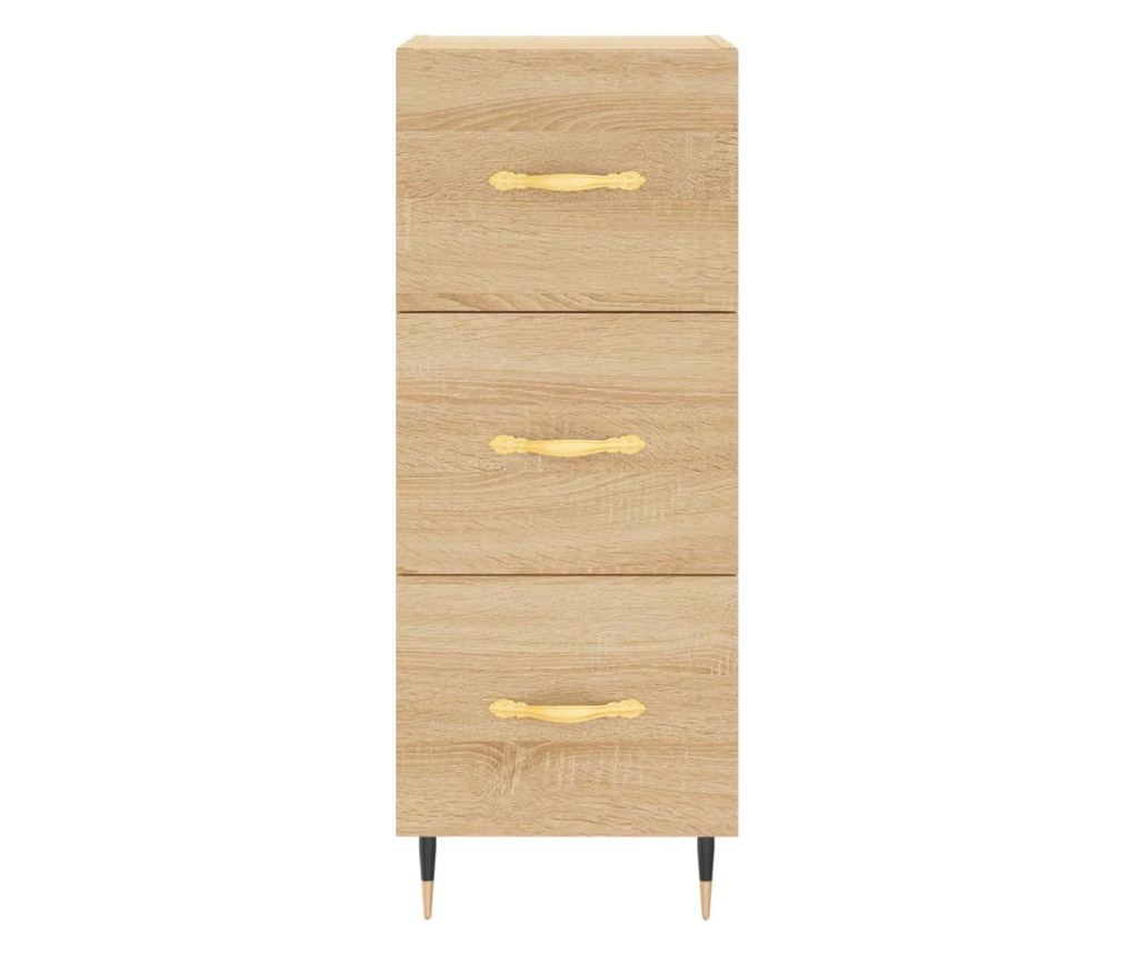 Visoka ormar, hrast sonoma, 34,5x34x180 cm, obrađeno drvo - 6