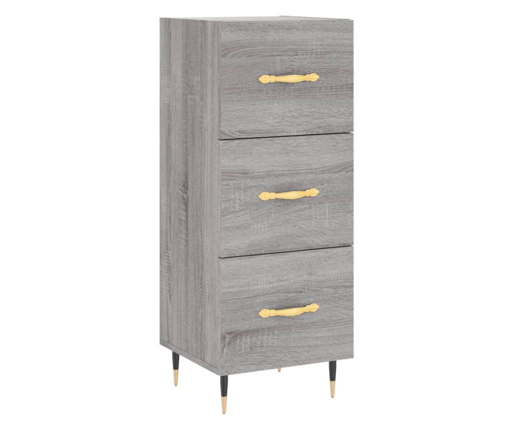 Visoka ormarić, siva sonoma, 34,5x34x180 cm, obrađeno drvo - 5