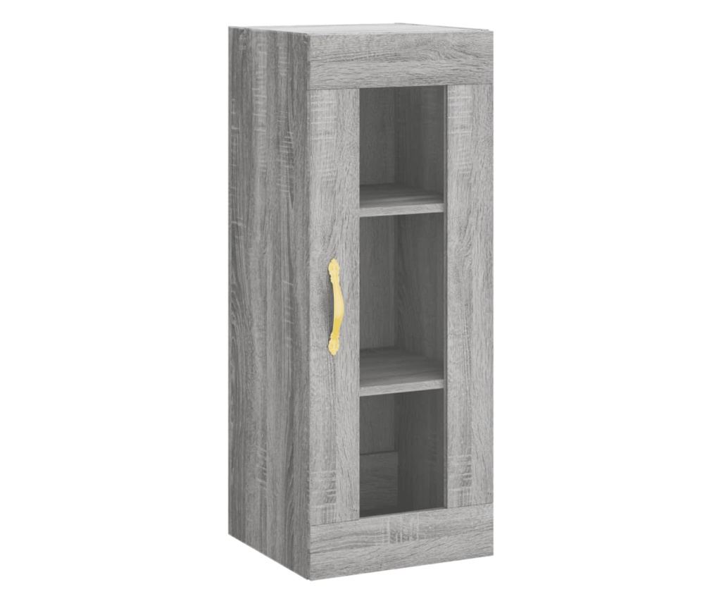 Visoka ormarić, siva sonoma, 34,5x34x180 cm, obrađeno drvo - 7