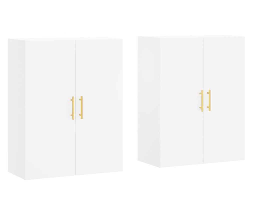 Zidni ormarići, 2 kom, bijeli, 69,5x34x90 cm - 2