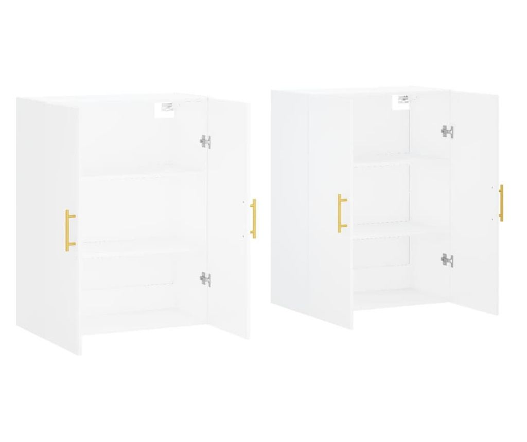 Zidni ormarići, 2 kom, bijeli, 69,5x34x90 cm - 4