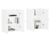 Zidni ormarići, 2 kom, bijeli, 69,5x34x90 cm thumbnail 3