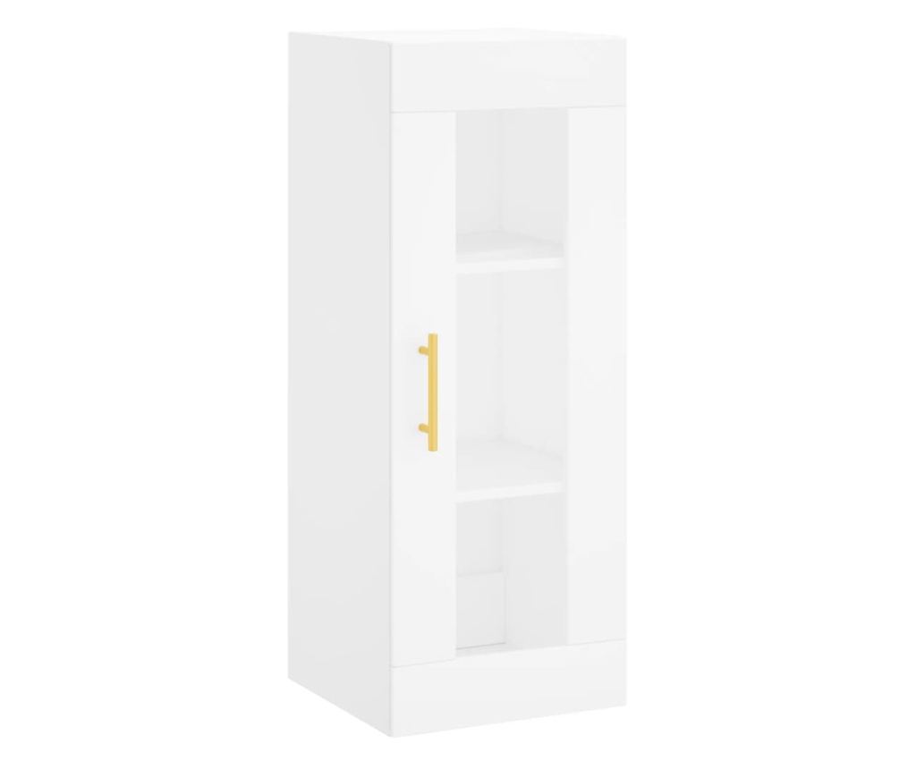 Visoki ormarić, bijeli, 34,5x34x180 cm, konstruirano drvo - 7