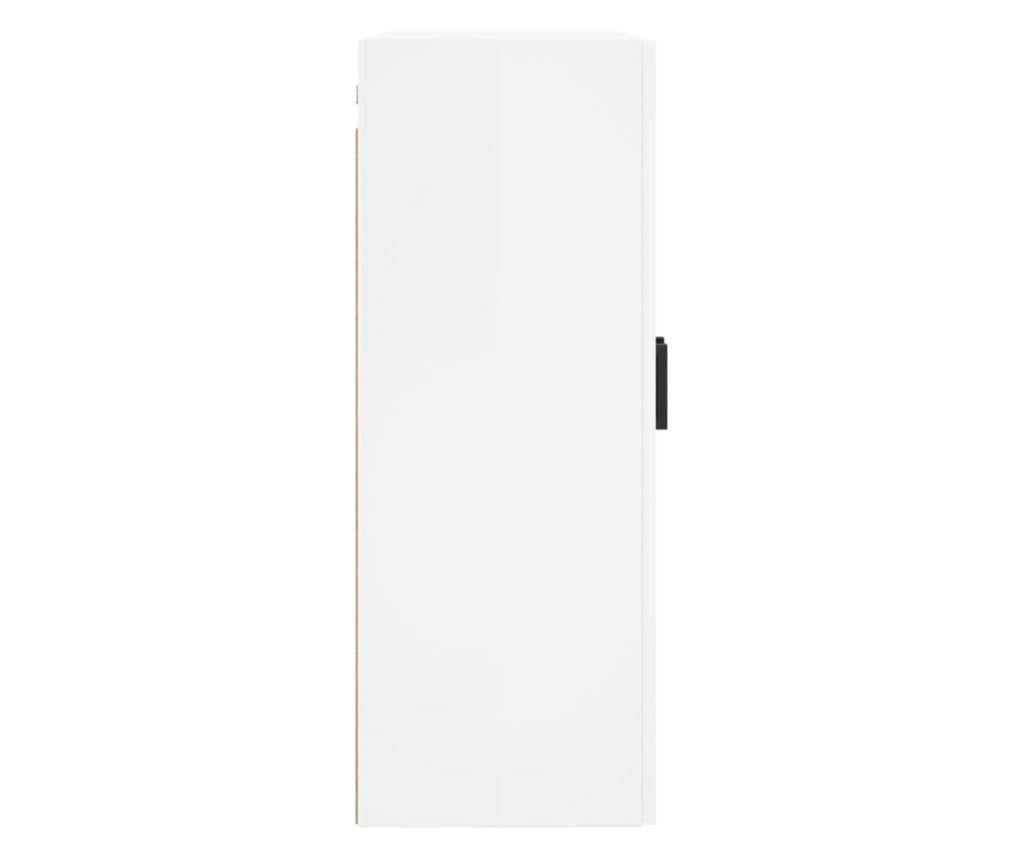 Zidni ormarići, 2 kom, bijeli visokog sjaja, 69,5x34x90cm - 7