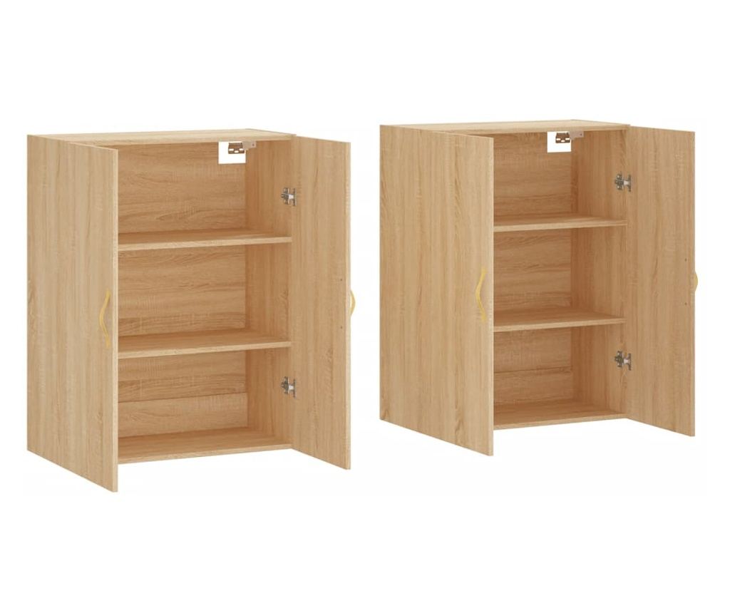 Zidni ormarići, 2 kom, sonoma hrast, 69,5x34x90 cm - 4