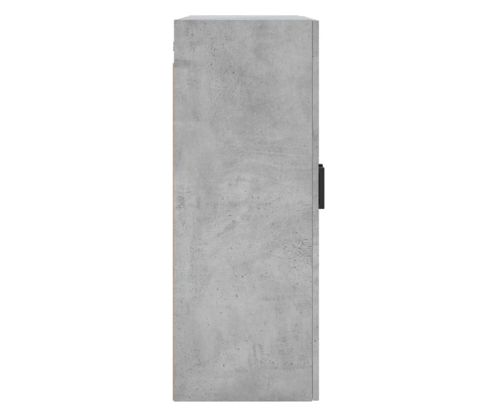 Zidni ormarić, 2 kom, boja betona, 69,5x34x90 cm - 7