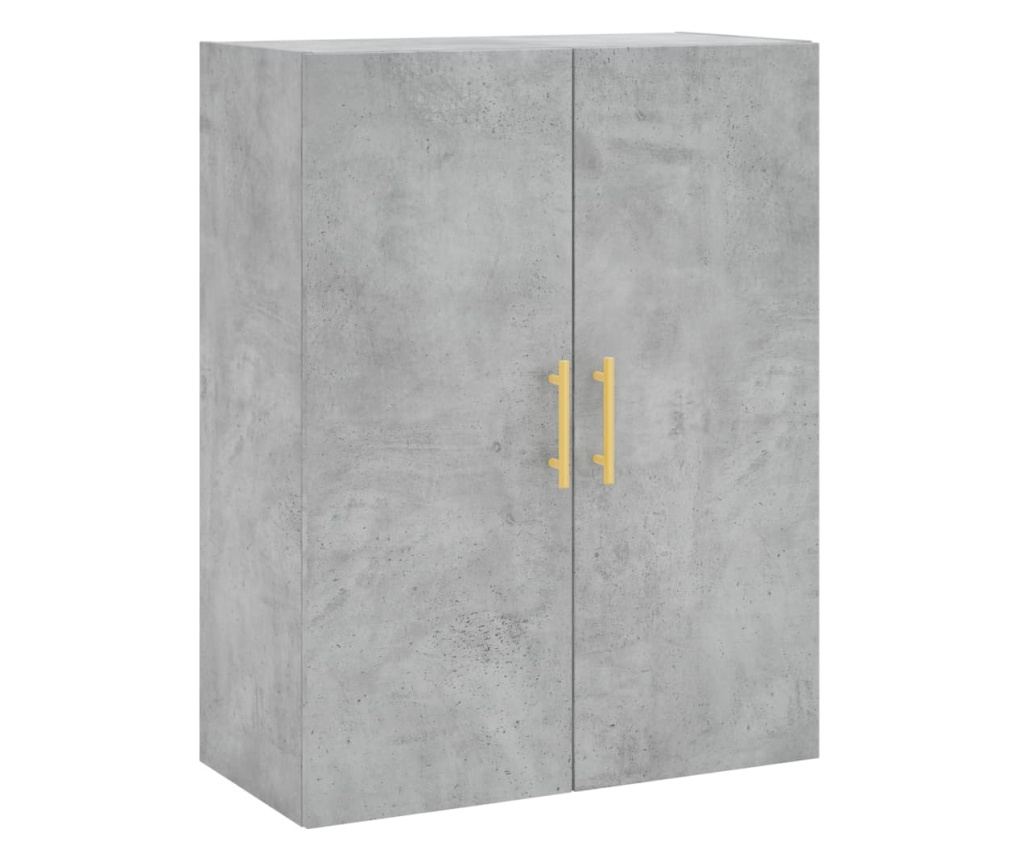 Visoki ormar, betonsko siva, 69,5x34x180 cm, kompozitno drvo - 5