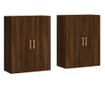 Zidni ormarići, 2 kom, smeđi hrast, 69,5x34x90 cm thumbnail 2