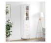 Visoka ormar, bijela visokog sjaja, 34,5x34x180 cm, obrađeno drvo thumbnail 1