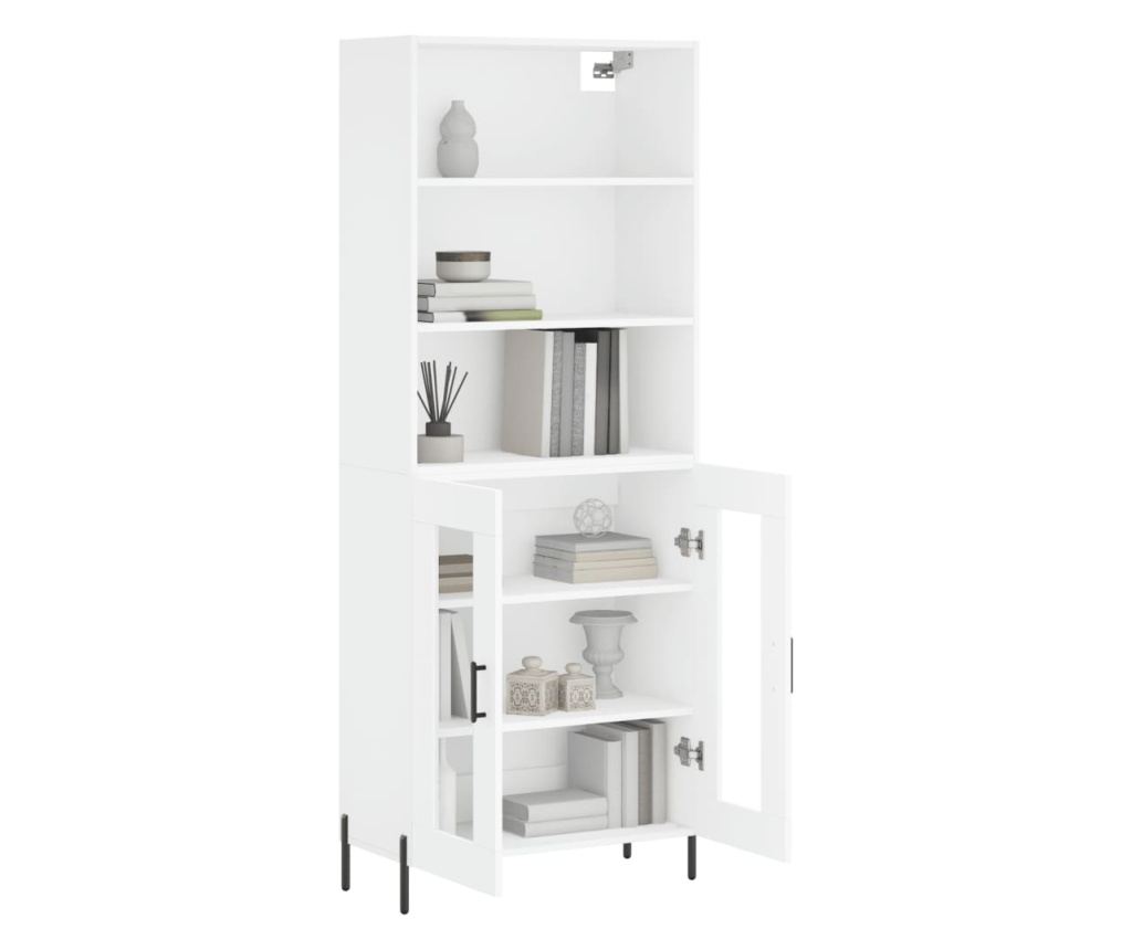 Visoki ormar, bijela, 69,5x34x180 cm, kompozitno drvo - 3