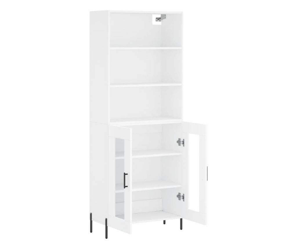 Visoki ormar, bijela, 69,5x34x180 cm, kompozitno drvo - 4
