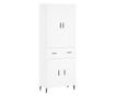 Visoki ormar, bijela, 69,5x34x180 cm, kompozitno drvo thumbnail 2