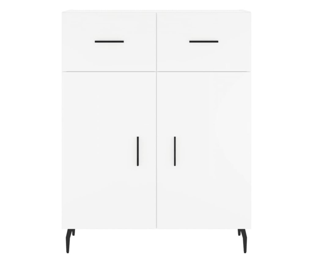 Visoki ormar, bijela, 69,5x34x180 cm, kompozitno drvo - 8