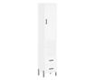 Visoki ormarić, bijeli, 34,5x34x180 cm, konstruirano drvo thumbnail 2