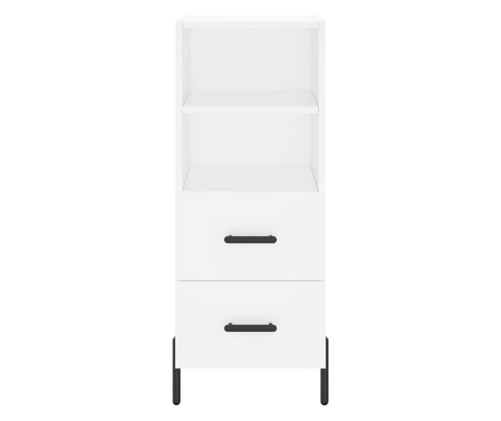 Visoki ormarić, bijeli, 34,5x34x180 cm, konstruirano drvo - 6