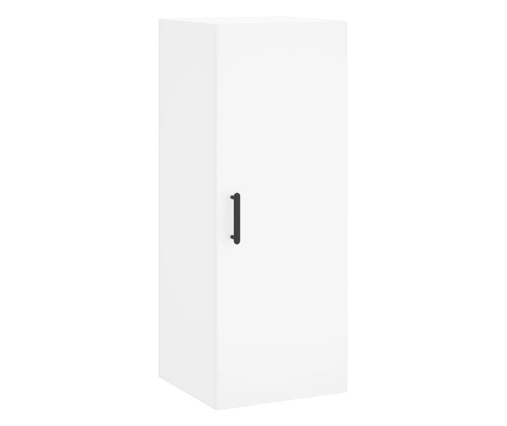 Visoki ormarić, bijeli, 34,5x34x180 cm, konstruirano drvo - 7