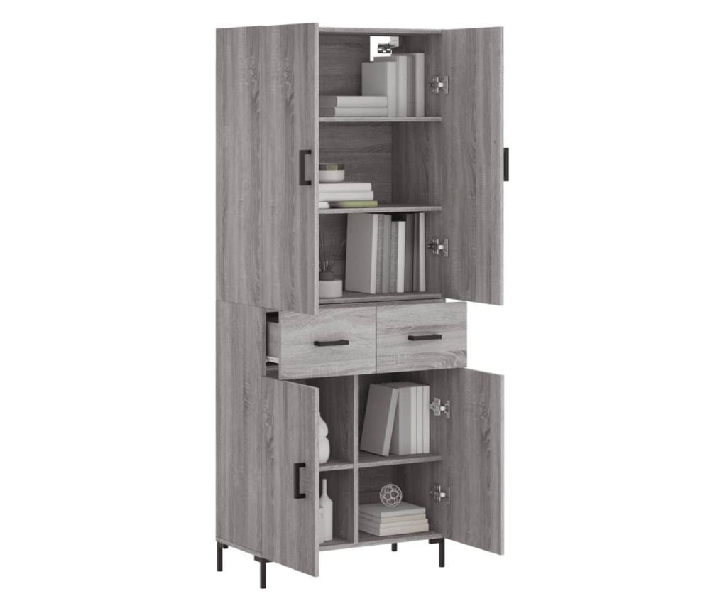 Visoki ormar, Sonoma hrast, 69,5x34x180 cm, kompozitno drvo - 3