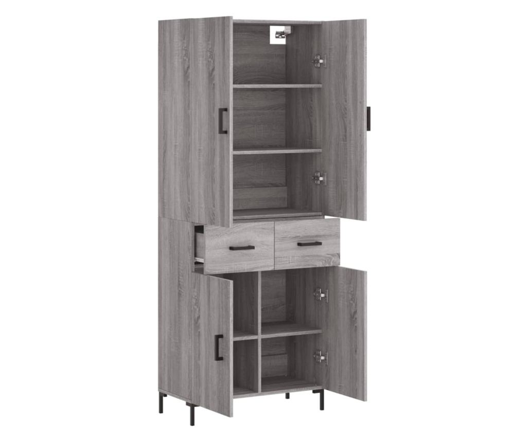 Visoki ormar, Sonoma hrast, 69,5x34x180 cm, kompozitno drvo - 4