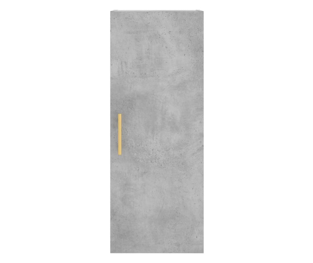 Visoka ormar, betonsko siva, 34,5x34x180 cm, obrađeno drvo - 8