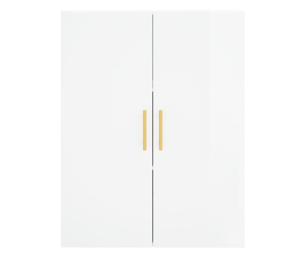Visoka ormar, bijela visokog sjaja, 69,5x34x180 cm, kompozitno drvo - 6