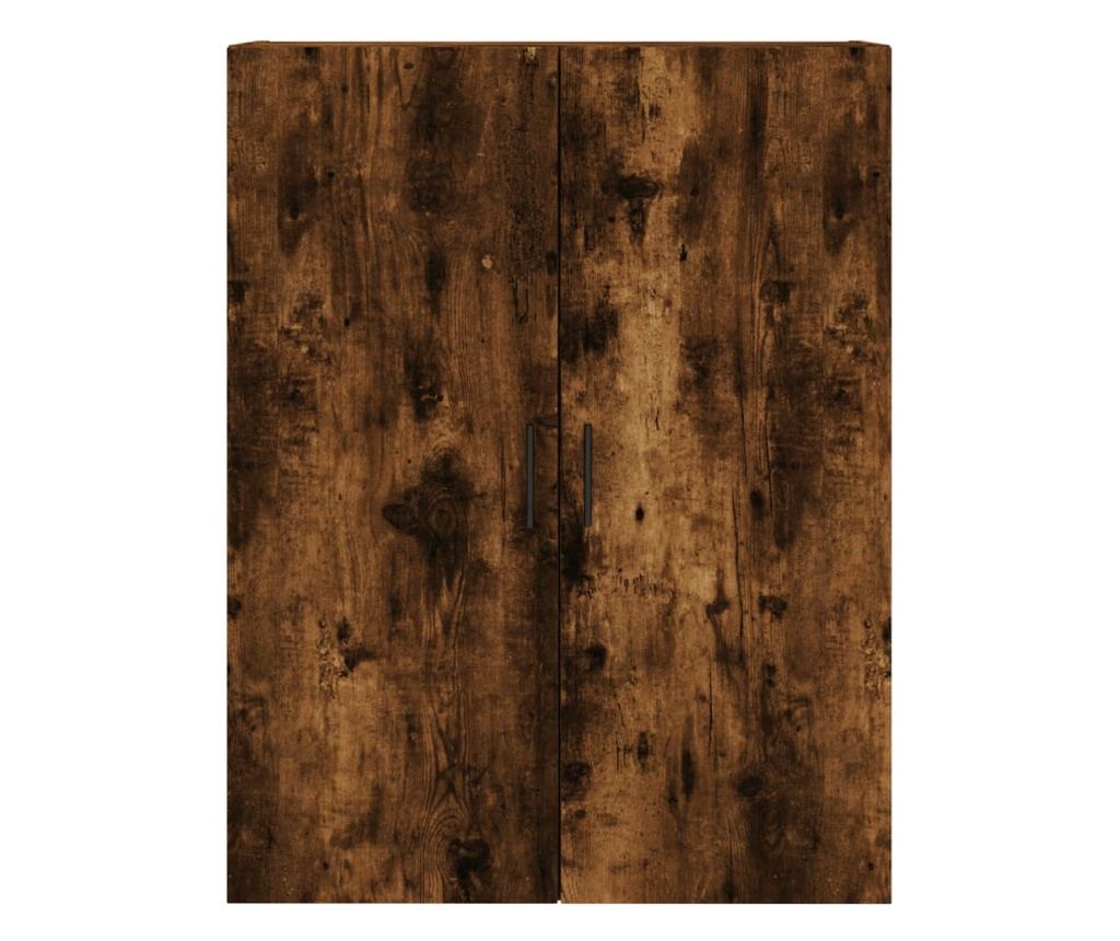 Visoki ormar, dimljeni hrast, 69,5x34x180 cm, kompozitno drvo - 6