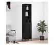 Visoka crna vitrina, 34,5x34x180 cm, obrađeno drvo thumbnail 1