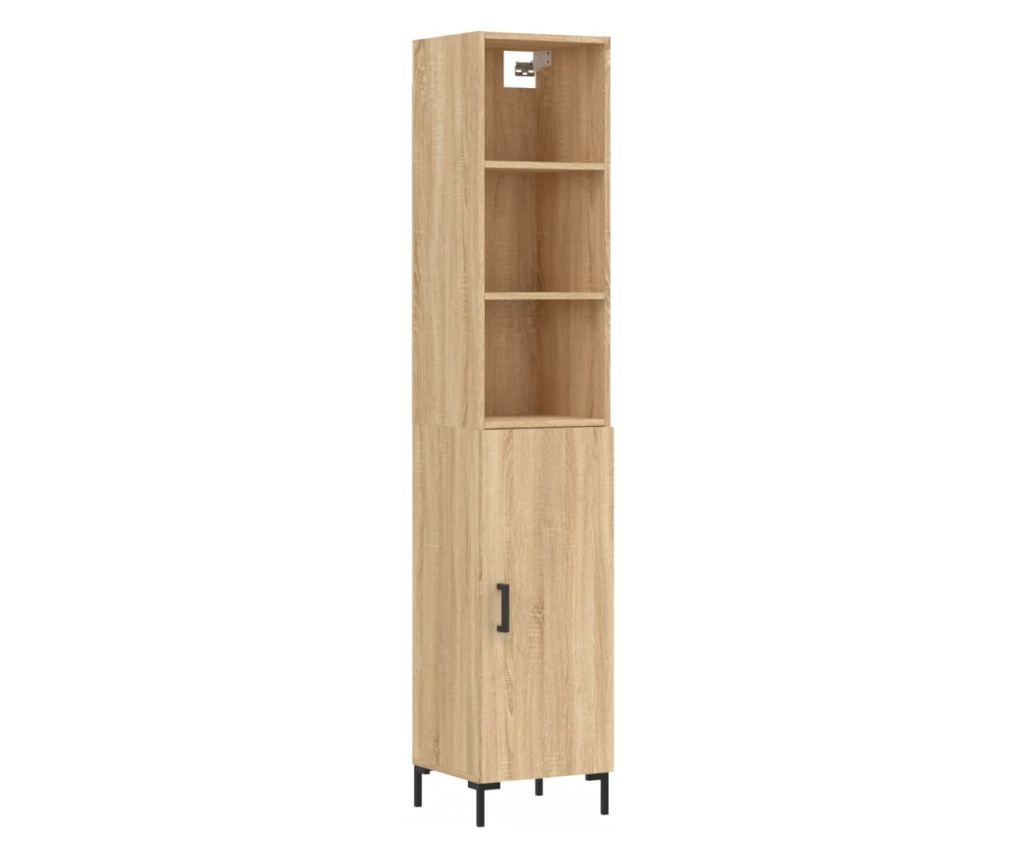 Visoka ormar, hrast sonoma, 34,5x34x180 cm, obrađeno drvo - 2