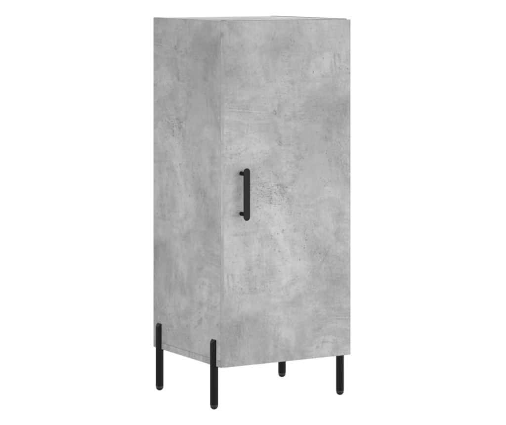 Visoka ormar, betonska siva, 34,5x34x180 cm, obrađeno drvo - 7