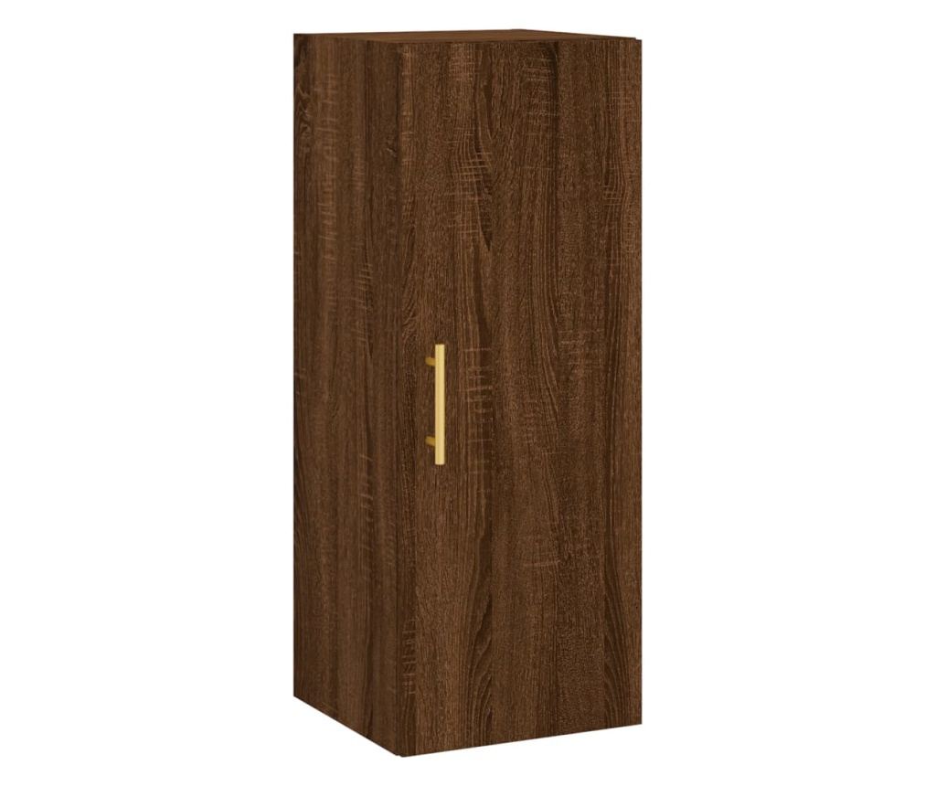 Visoka ormar, smeđi hrast, 34,5x34x180 cm, obrađeno drvo - 7