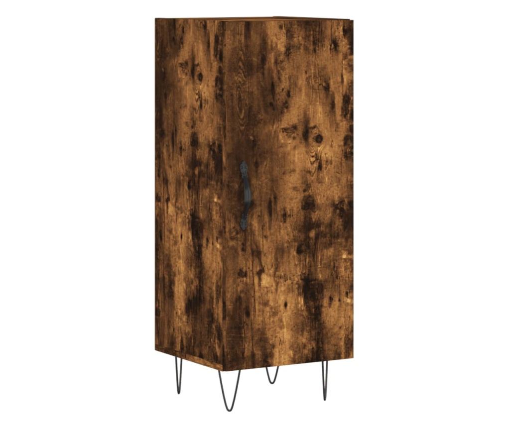 Visoka ormar, dimljeni hrast, 34,5x34x180 cm, obrađeno drvo - 7