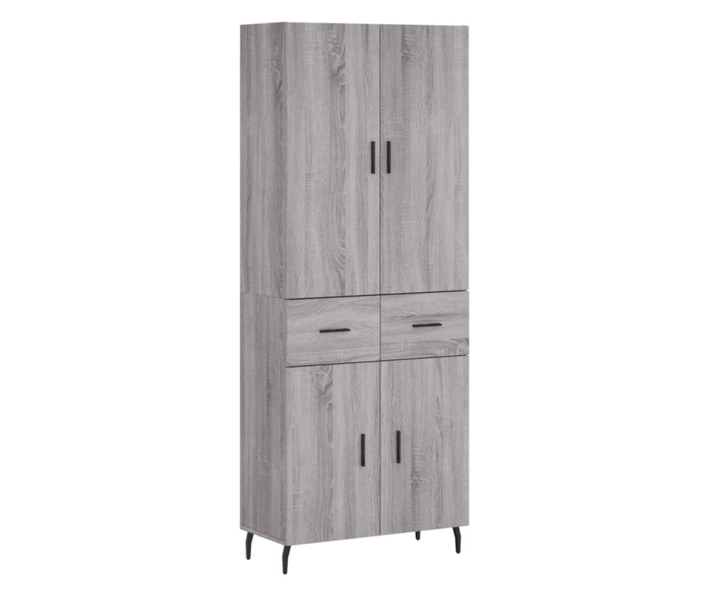 Visoki ormar, Sonoma hrast, 69,5x34x180 cm, kompozitno drvo - 2