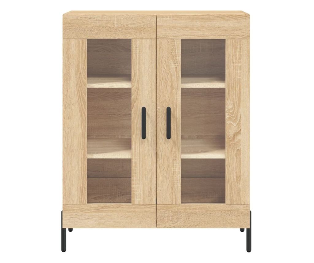 Visoka ormar, hrast sonoma, 69,5x34x180 cm, kompozitno drvo - 8