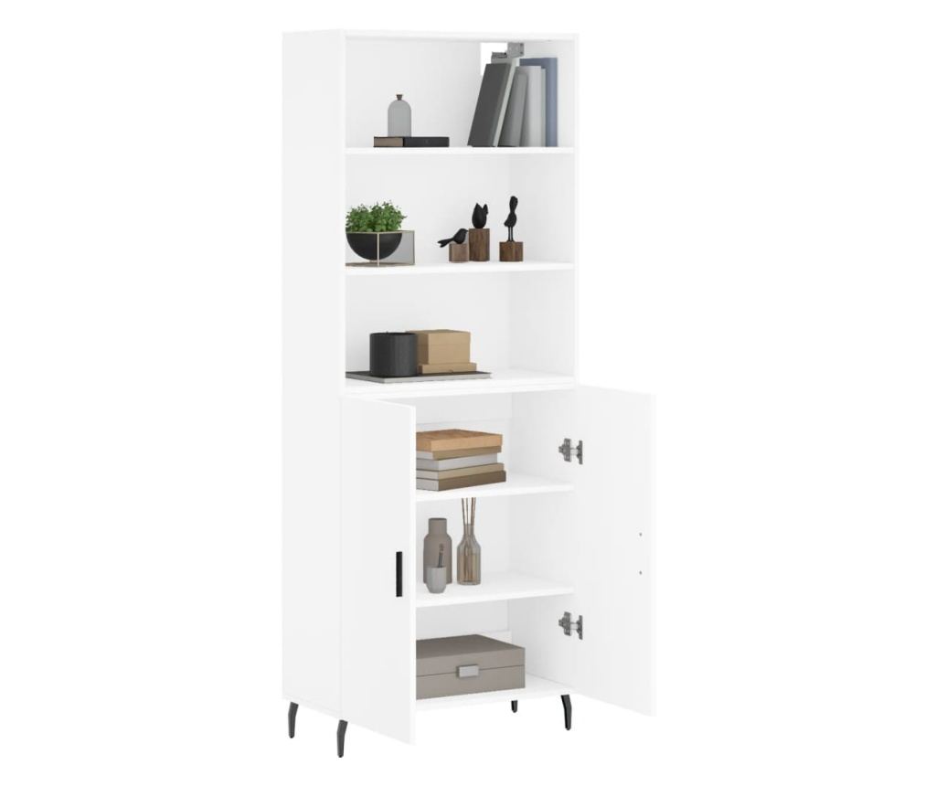 Visoki ormar, bijela, 69,5x34x180 cm, kompozitno drvo - 3