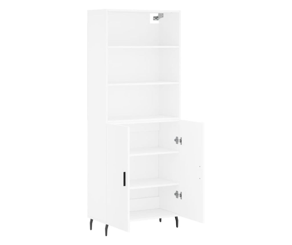 Visoki ormar, bijela, 69,5x34x180 cm, kompozitno drvo - 4