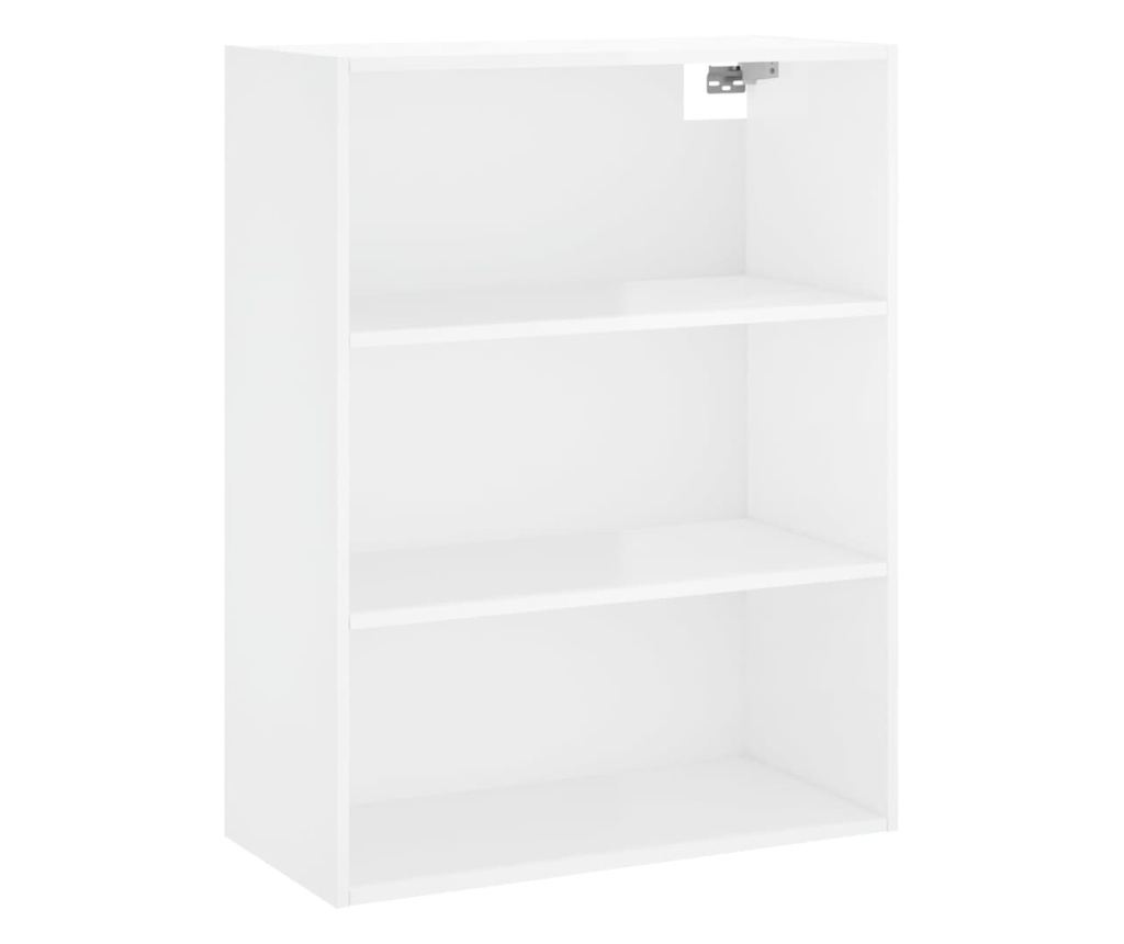Visoka ormar, bijela visokog sjaja, 69,5x34x180 cm, kompozitno drvo - 5